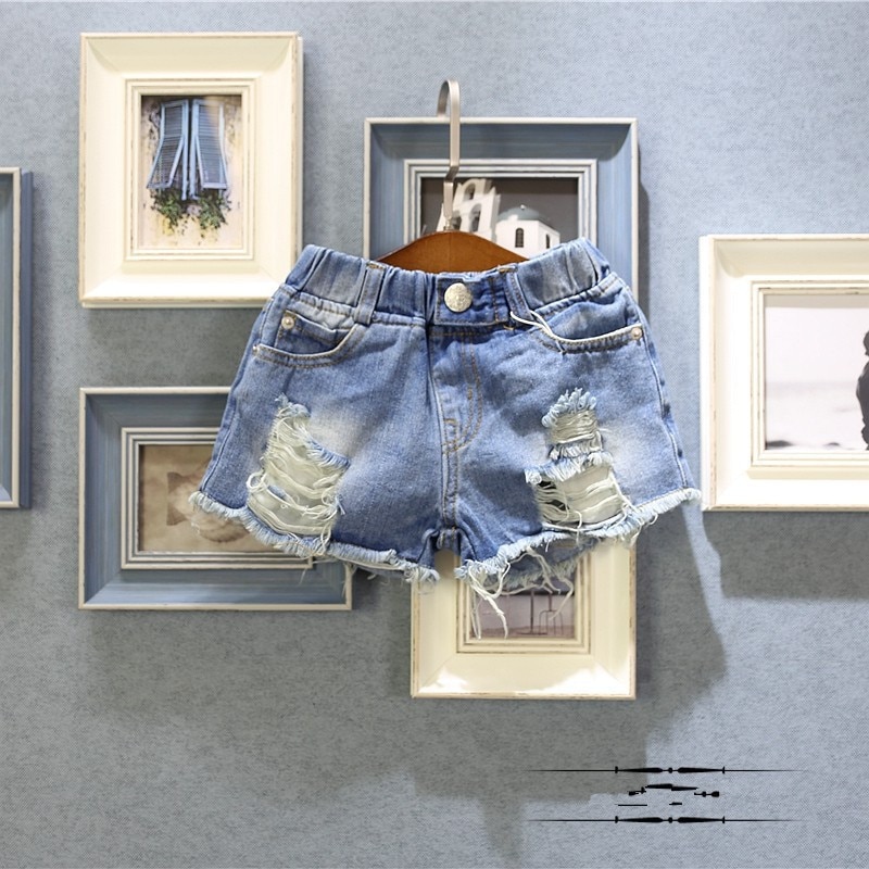 27T Kids Denim Shorts Baby Boy Jeans Pants Girl S... Grandado