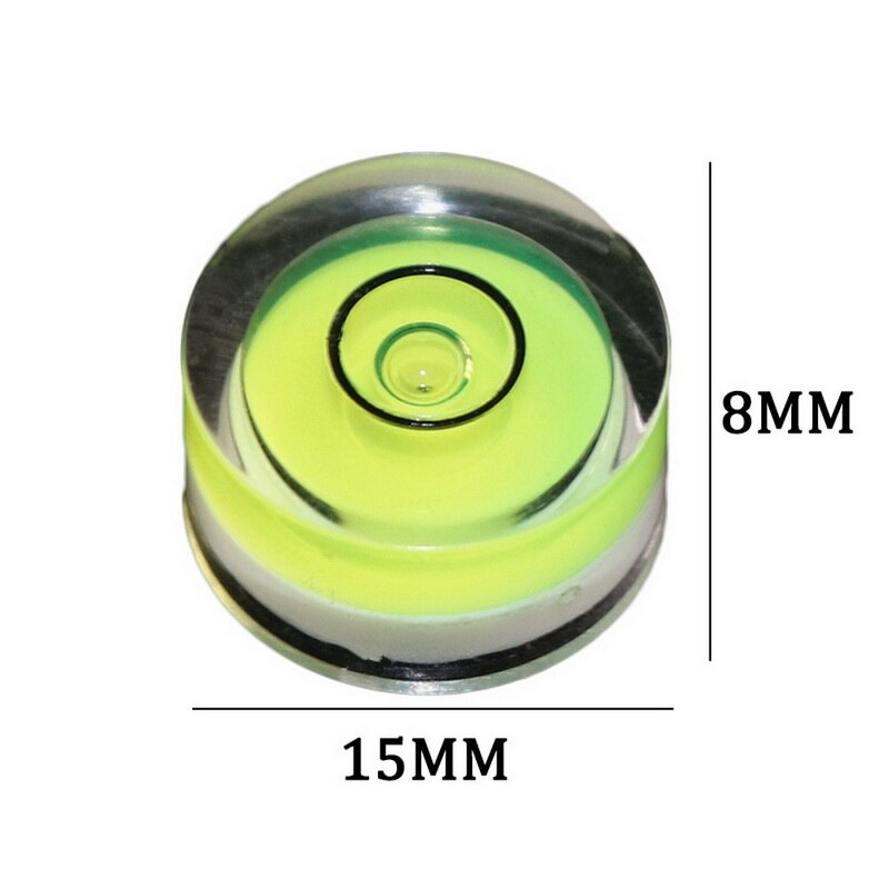 1 stk mini bobleniveau rund tilbehør til spritmåleinstrument kompakt let at bære: D