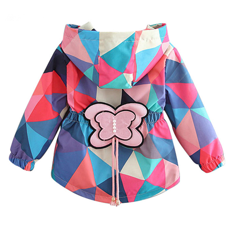 Baby Lente Herfst Kinderen Meisje Vlinder Jasje Kleding Baby Bovenkleding Kind Kids Windjack Kleding Outfits