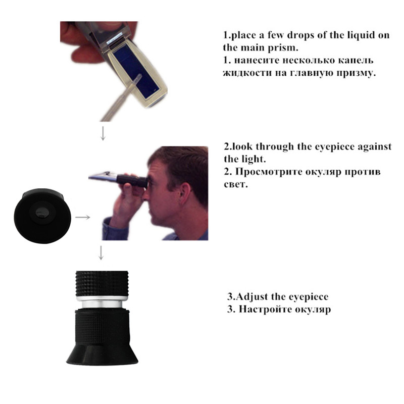 Portable Hand-held LED light salinity salt refractometer meter tester for aquarium fishery tanks 0-10%