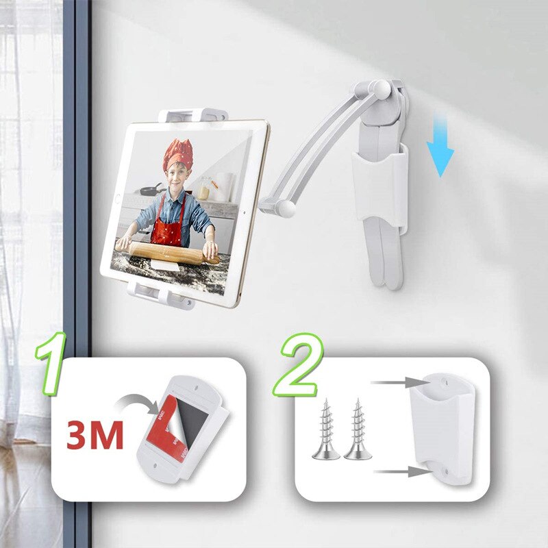 Rotating Portable Monitor Wall Desk Metal Stand Fit For Below 15.6inch monitor Tablet Mobile Phone Holders