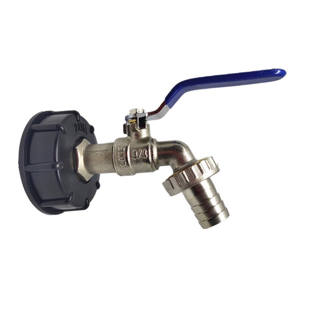 1/2 Inch 3/4 Inch IBC Ball Spout Water Tap Rain Container Water Reservoir Dispenser Single Lever Brass Faucet: 0.75 inch