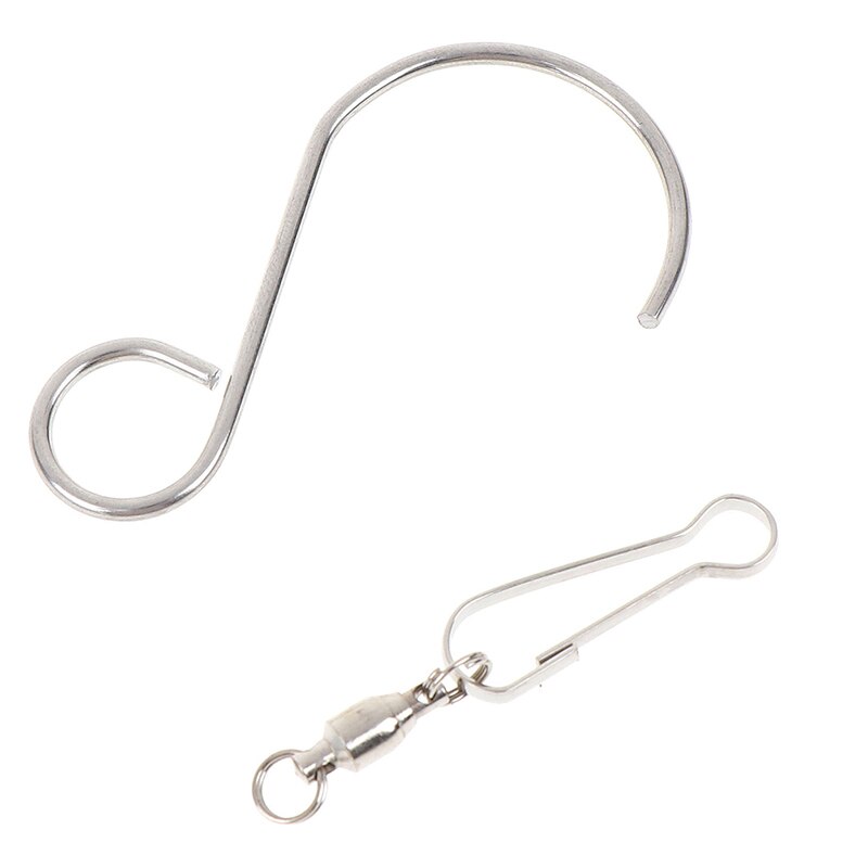 5Pcs Spinning Swivel S-Hooks For LED Solar Color Changing Wind Chimes S Shaped Wall Hangers Multi-Purposes Rotatable Hook