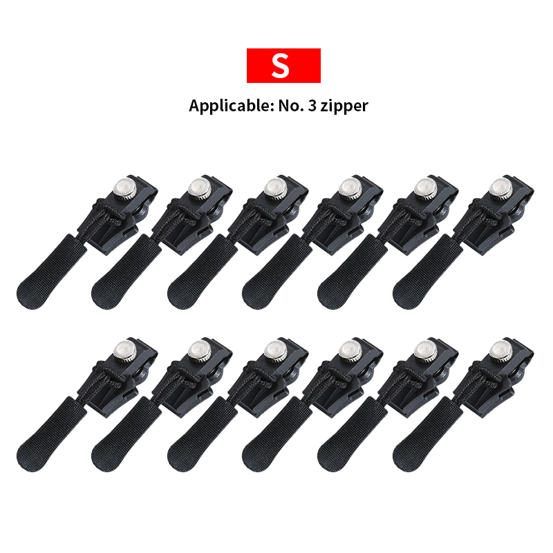 Universal Detachable Metal Zipper Slider Puller Detachable Instant Repair Kit DIY Replacement Lever Locks for Clothing Luggage: Gun Metal