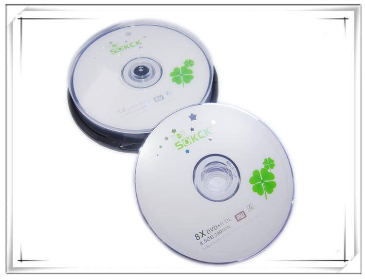 DVD+R 8.5GB dual layer D9 8X 240min 10pcs/lot