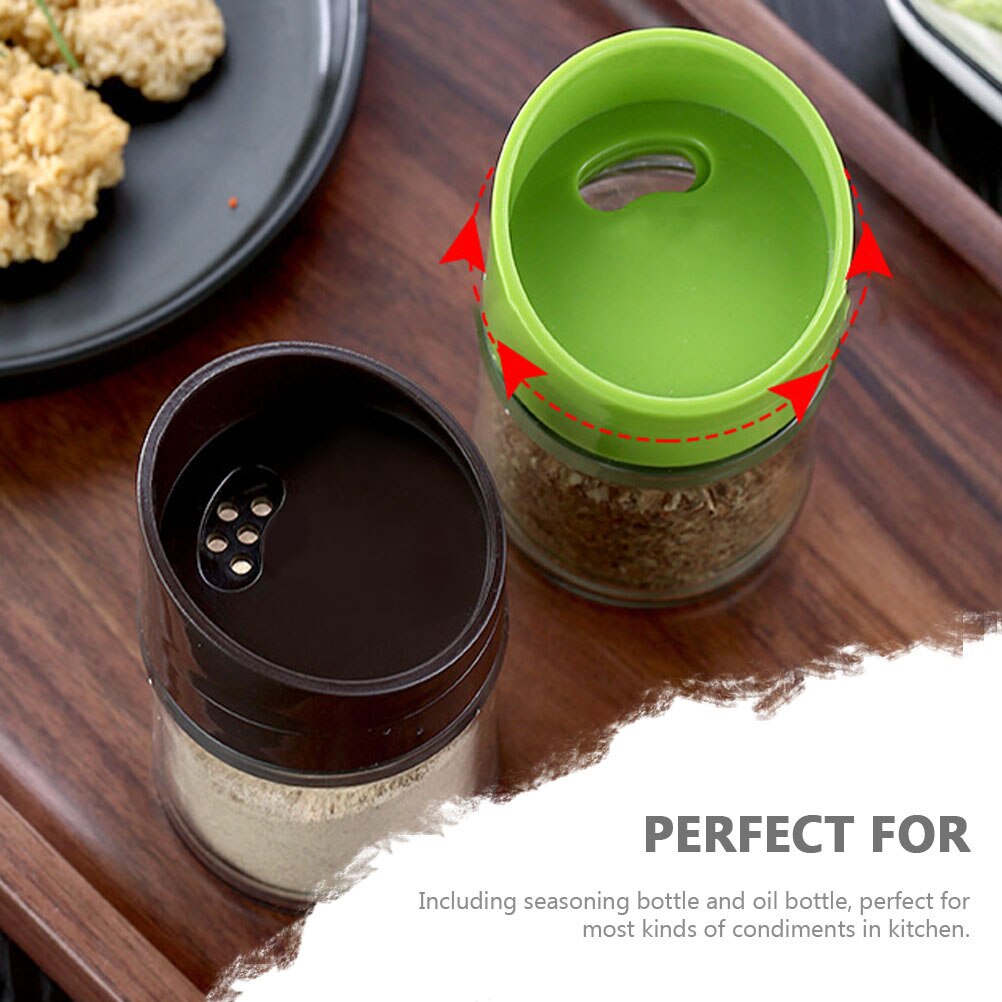 Botella de aceite de cocina para el hogar, tarro de sal y especias, contenedor, 1 Juego