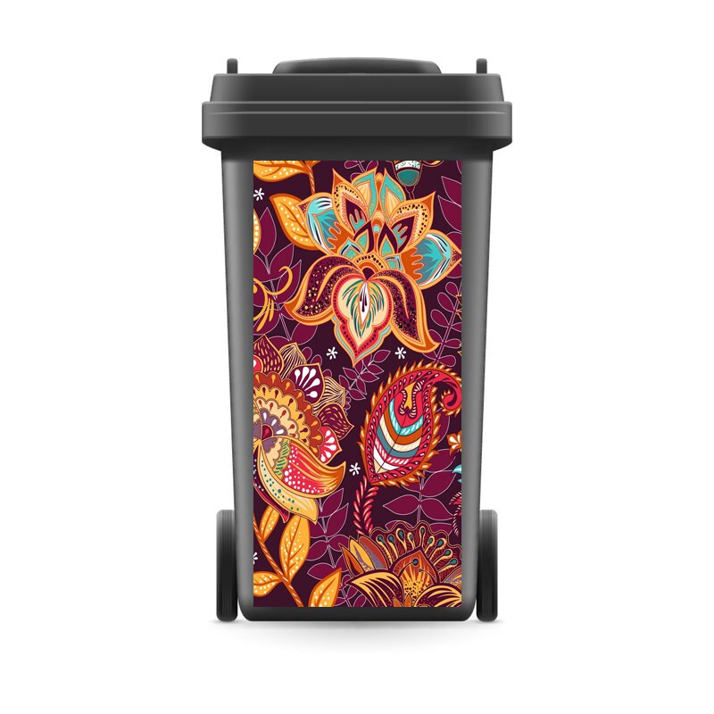 Modern Renew Rubbish Bin Sticker Vinyl Removable Waterproof Sticker Decals Ktichen Accessories Home Decoration: 2 / 37x82cm(For240liter)