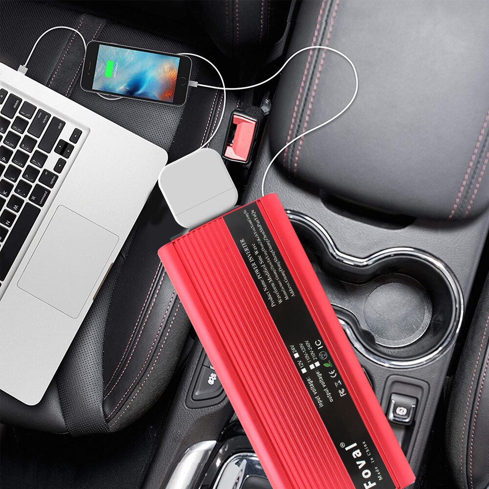 12V/24v To 220V/240V 5000w Power Inverter Highly Efficently Inverter Lownoise 2 usb Inverter Frequency Inverter Coverter Adapter