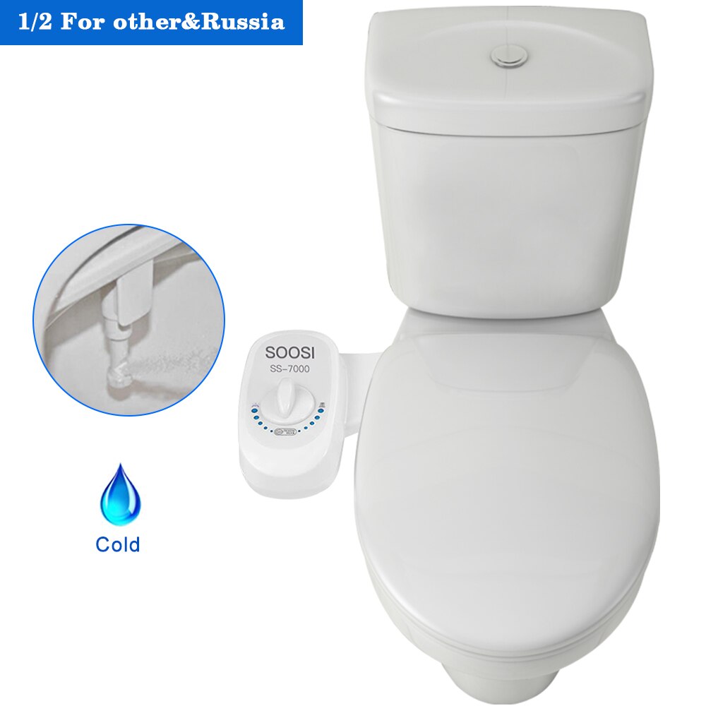 Enkele Nozzle Mechanische Bidet Toilet Seat Accessoires Niet-Elektronische Wc Koud Water Zelfreinigende Klassieke Soosi 7000: SS7000North America