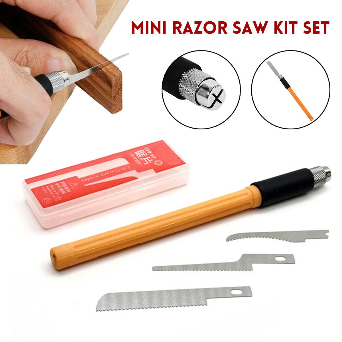 Mini Razor Saw Set Home DIY Handy Multifunction Craft Saw Blade Model Making Woodworking Handcraft Tools