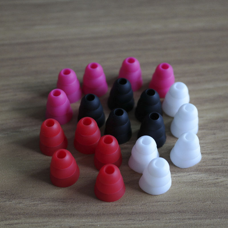 3 Pairs/6 Pairs Zachte Siliconen Oordopjes Buds In Ear Oortelefoon Pad Covers Vervanging Drie Layer Oordopjes Oordopjes oortelefoon Cap