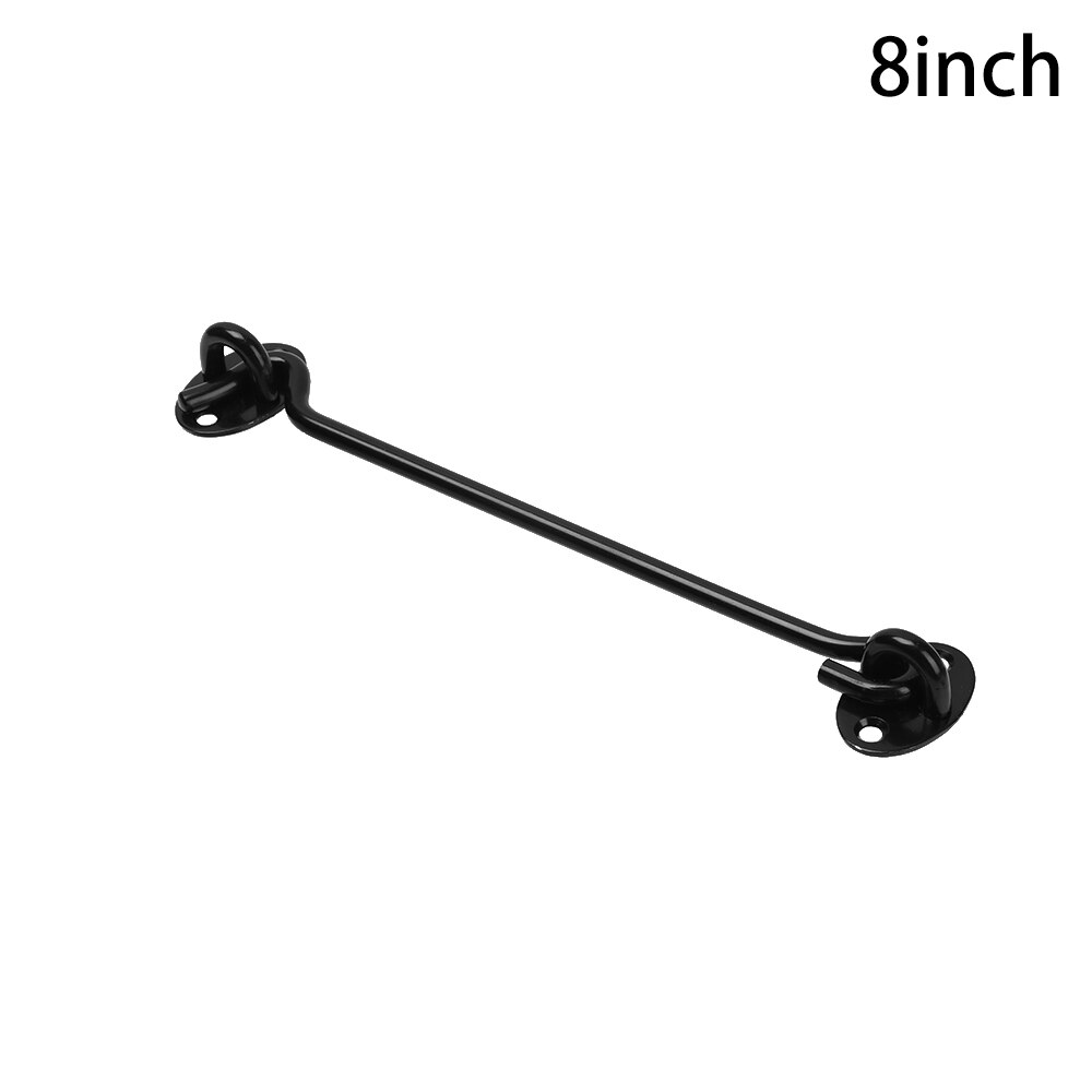 Stainless Steel Cabin Hook Furniture Window Catch Lock Shed Gate Door Eye Bolts Catch Holder With Install Screws Fittings: 8inch