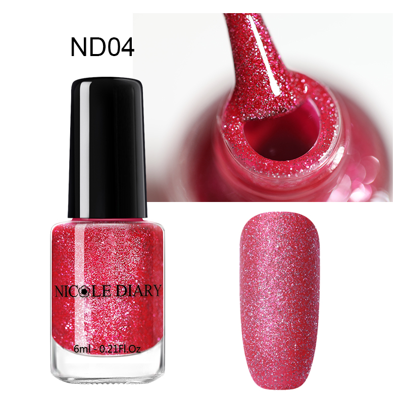 Nicole Dagboek 6 Ml Parel Matte Nail Art Polish Kleurrijke Shimmer Fast Dry Zilver Goud Nagellak Voor Nail Decoratie: ND04