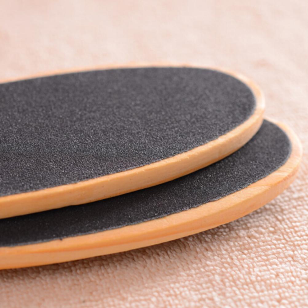 Lima de pies de doble cara, herramienta de pedicura, removedor de callos gruesos y piel muerta, cuidado de los pies, Lima de madera de doble cara, herramientas de pedicura
