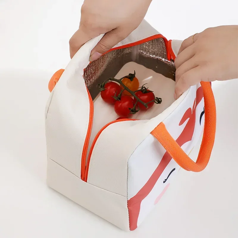 Cartoon Lunch Bag Portable Insulated Thermal Lunch Box Picnic Supplies Bags Milk Bottle For Women Girl Kids Children