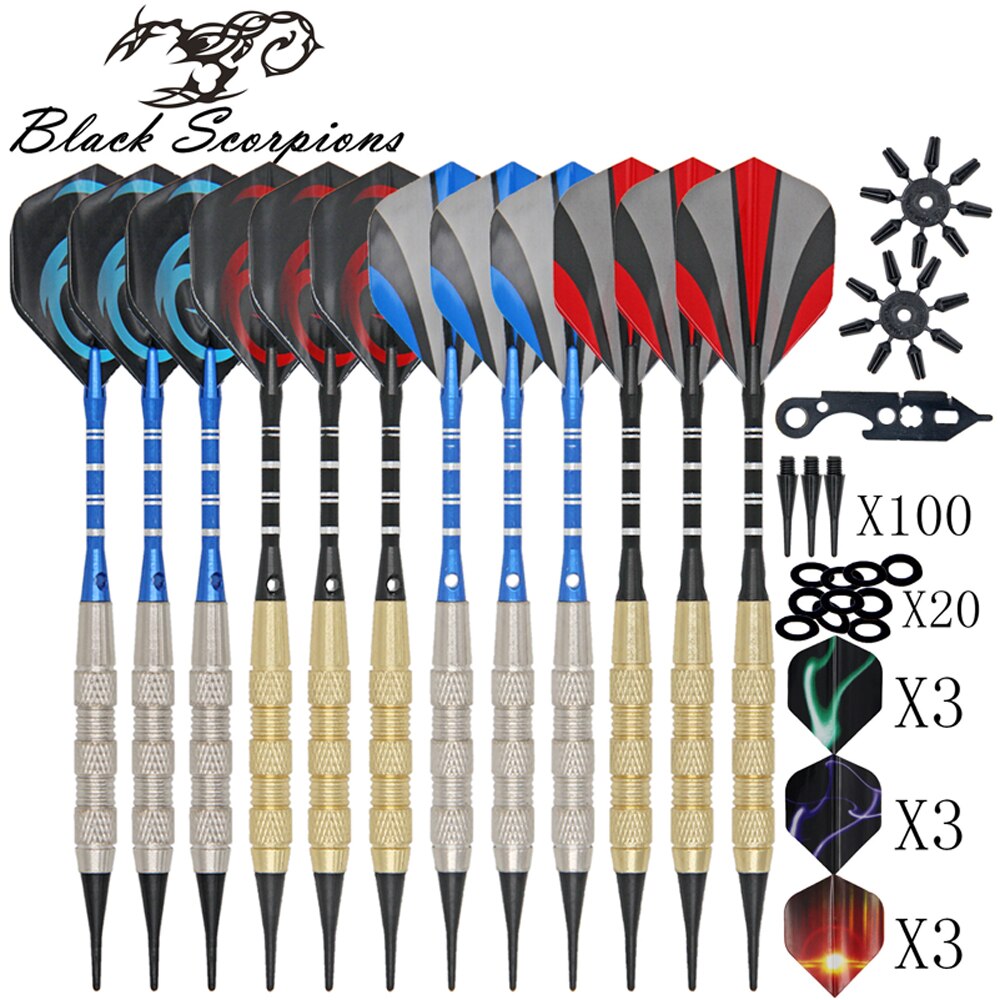 8er Set Soft Dart Pfeile Mit Metallspitze - 6g Profi-Pfeile Bunt