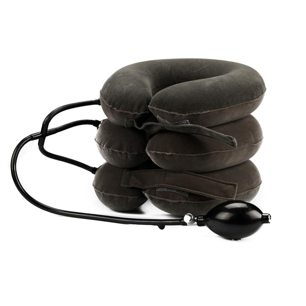 Oppustelig luft nakke massage enhed massage terapi værktøj til nakke hoved båre pude smerte frigivelse nakke holdning terapi værktøj: 05