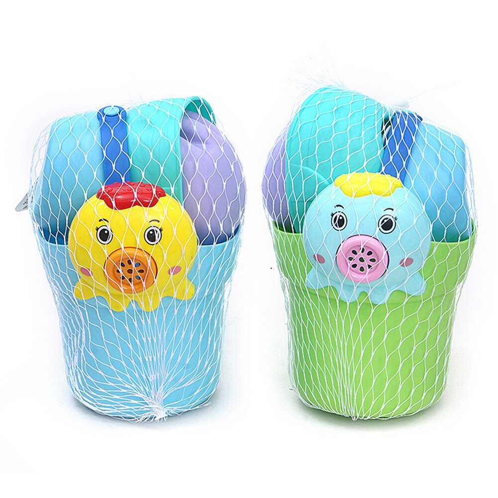 4Pcs Kid Zomer Outdoor Strand Emmer Pollepel Schop Water Spelen Interactieve Speelgoed Set