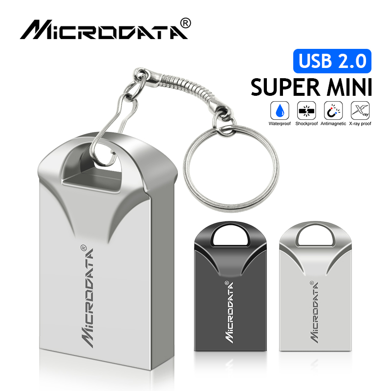 USB2.0 Flash Drives Pendrive 128gb 256gb фamentos usb 2.0 pen drive 64gb 32gb 16gb 8gb metalen USB 2.0 stick usb flash met sleutelhanger