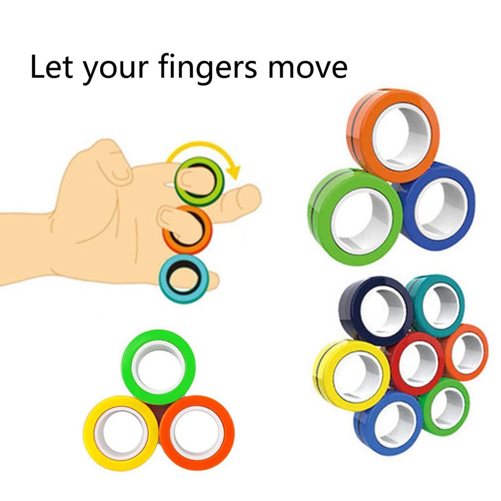 Anti-betonen Magnetische Ringe Magnetische Armbinde Ring Entpacken Spielzeug Magie Ring Requisiten Werkzeuge Dekompression spielzeug Magnetische Armbinde Ring