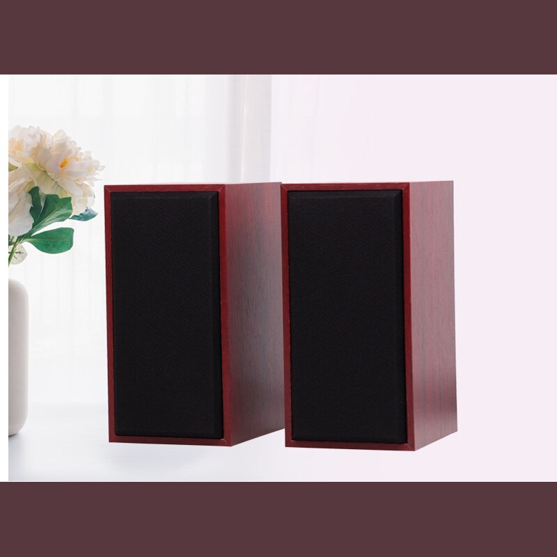 USB Wired Wood Combination Computer Speakers Stereo Music Player Subwoofers Sound Box For Laptop Wooden Multimedia Speaker