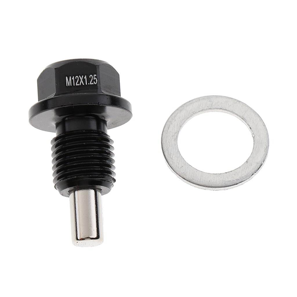 dolity M12x1.25mm Engine Oil Pan Drain Sump Filter Adsorb Plug