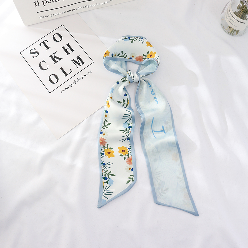 100Cm * 7Cm Zomer Lange Mode Vrouwelijke Kleine Sjaal Sjaals Vrouwelijke Bloemen Haar Lint Haarband Vrouwen Skinny Sjaal vrouwen: 4
