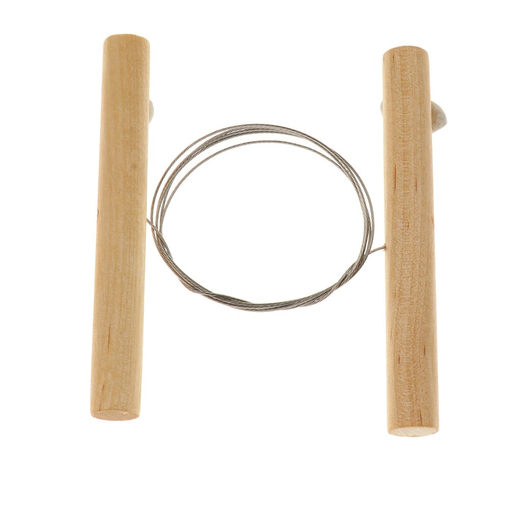 Steel Cutting Wire for Clay Pottery Sculpture Modeling Making Wooden Handle