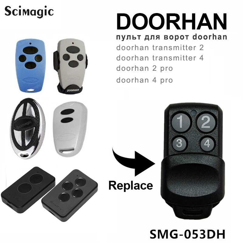 Automatisk port dør doorhan operatører håndfjernbetjening til doorhan sender 2 pro 2 knap 433 mhz