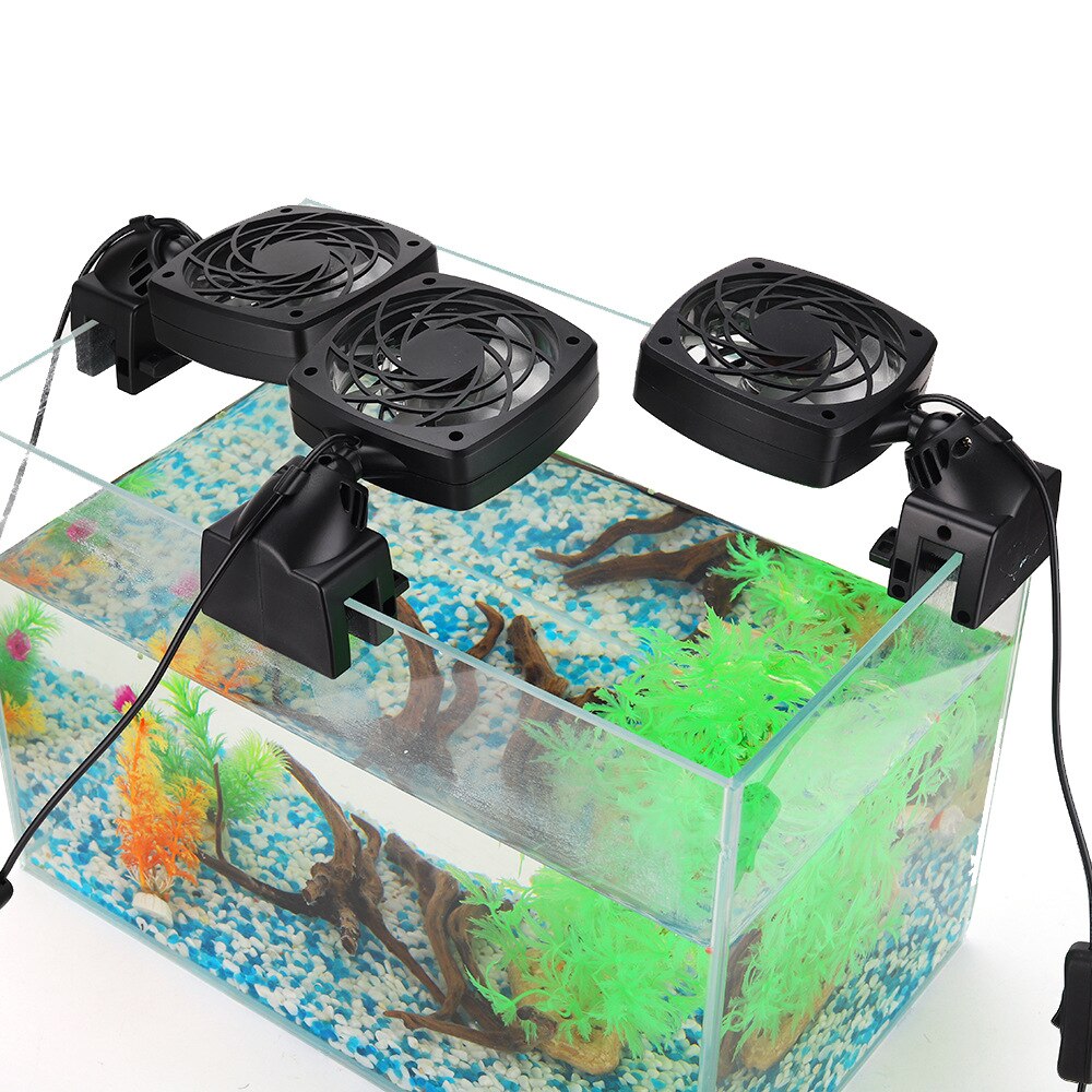 Aquarium Fish Tank Cooling Fan System Coral Tank Water Temperature Reduce Marine Aquarium Cooler 100V~240V
