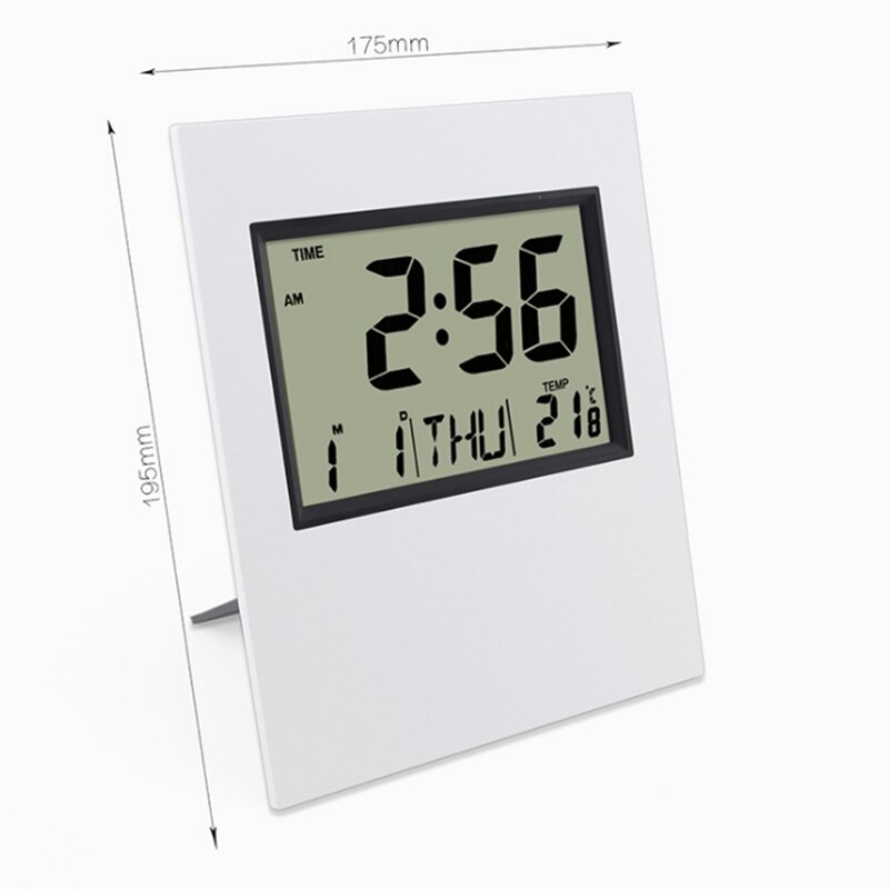 Reloj de mesa multifuncional Delgado Digital calendario perpetuo reloj electrónico escritorio Reloj de pared de salón