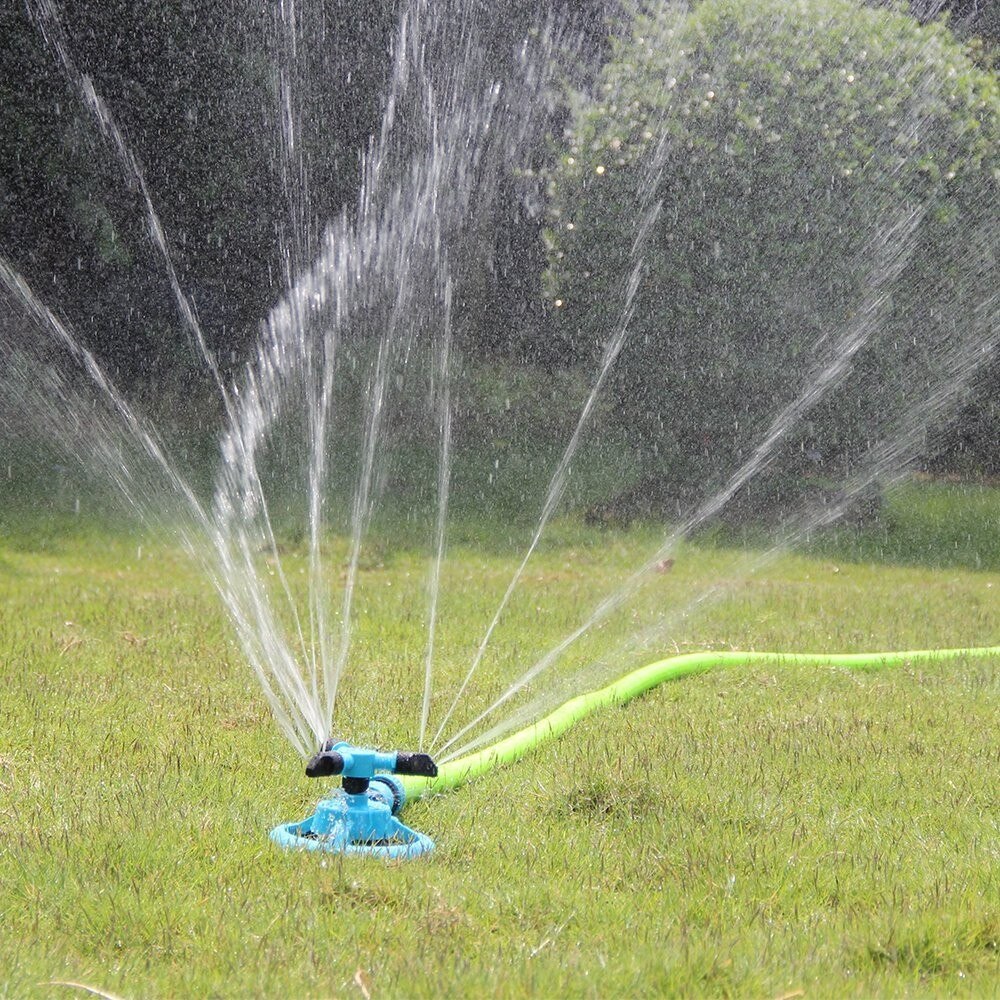 Gräsmatta sprinkler automatisk trädgård vattenspridare gräsmatta bevattning rotation 360 ° vattning gräsmatta, växter, blommor för barn att leka