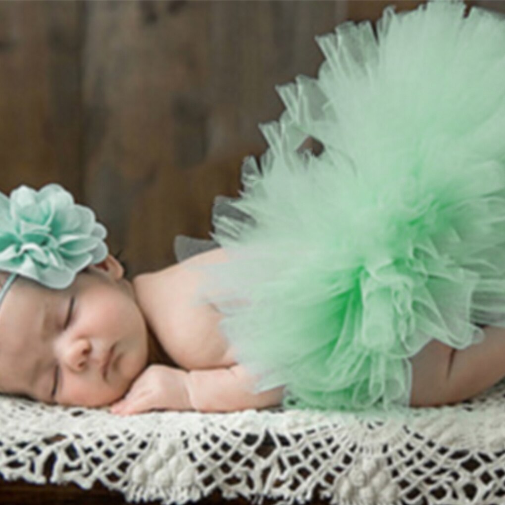 Bébé -né photographie accessoires accessoires bébé Tutu jupe à la main bébé arc-en-ciel Tutu jupe Fotografia bébé Photo accessoires: 19 light blue