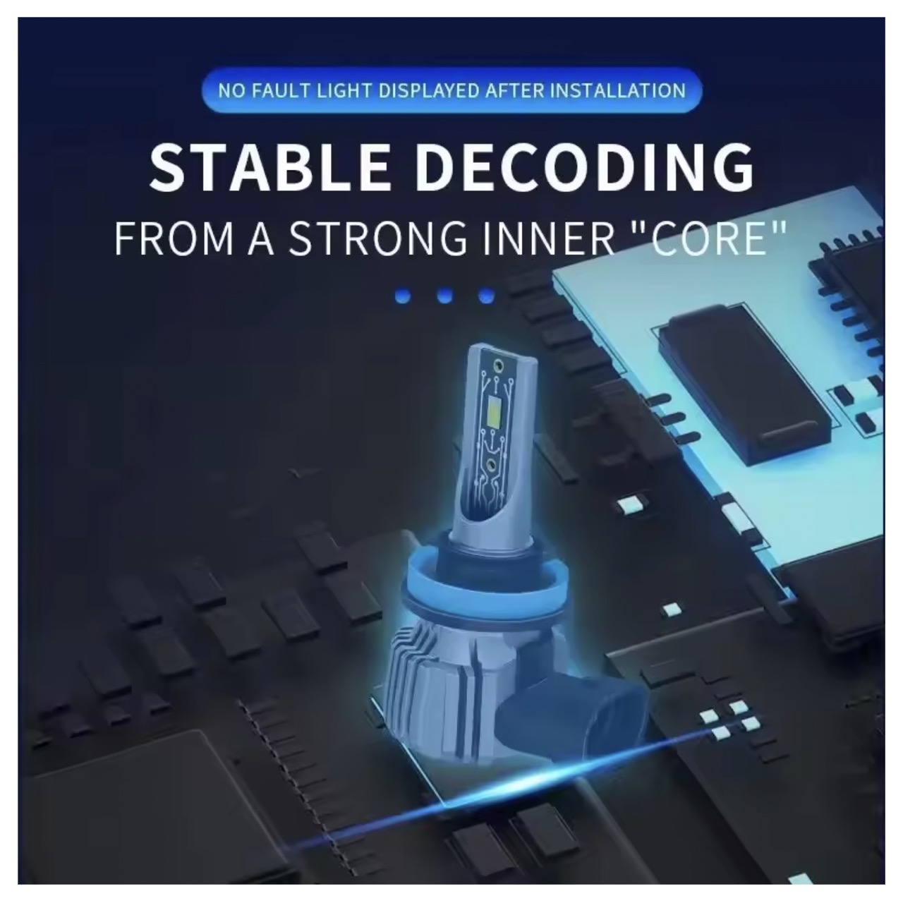 2 stk.  h7 led-forlygtepærer med hi/low-lys 22000lm stk. kold hvid 6500k stk . 60w 12v canbus-klar mini-størrelse, passer også til 9005/hb3 h4 stk.