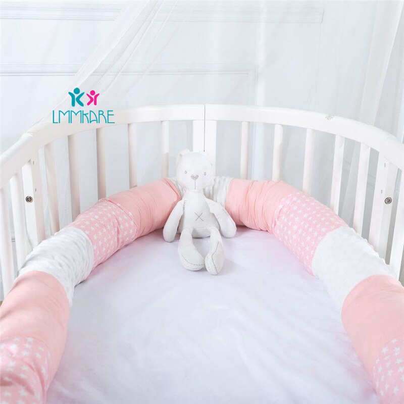 Krippe Stoßfänger Schlange Sicher Anti-kollision Rolle Kinderbett Neugeborenen Kissen Bett Stoßfänger baby Bettwäsche Set für Kinder Bett Zimmer decor