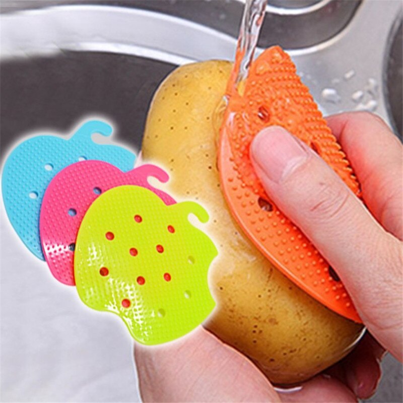 Accesorios de cocina multifuncionales, cepillos de limpieza de suciedad para proteger la mano, herramientas de fácil limpieza, depurador de patatas, fruta, utensilios de cocina
