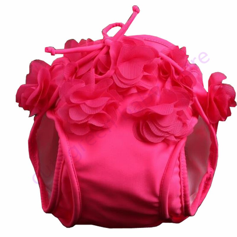 waterproof polyester baby swim diaper for girl;washable baby pool pant for swimming;reusable baby swimming nappy swimming diaper: Red / L