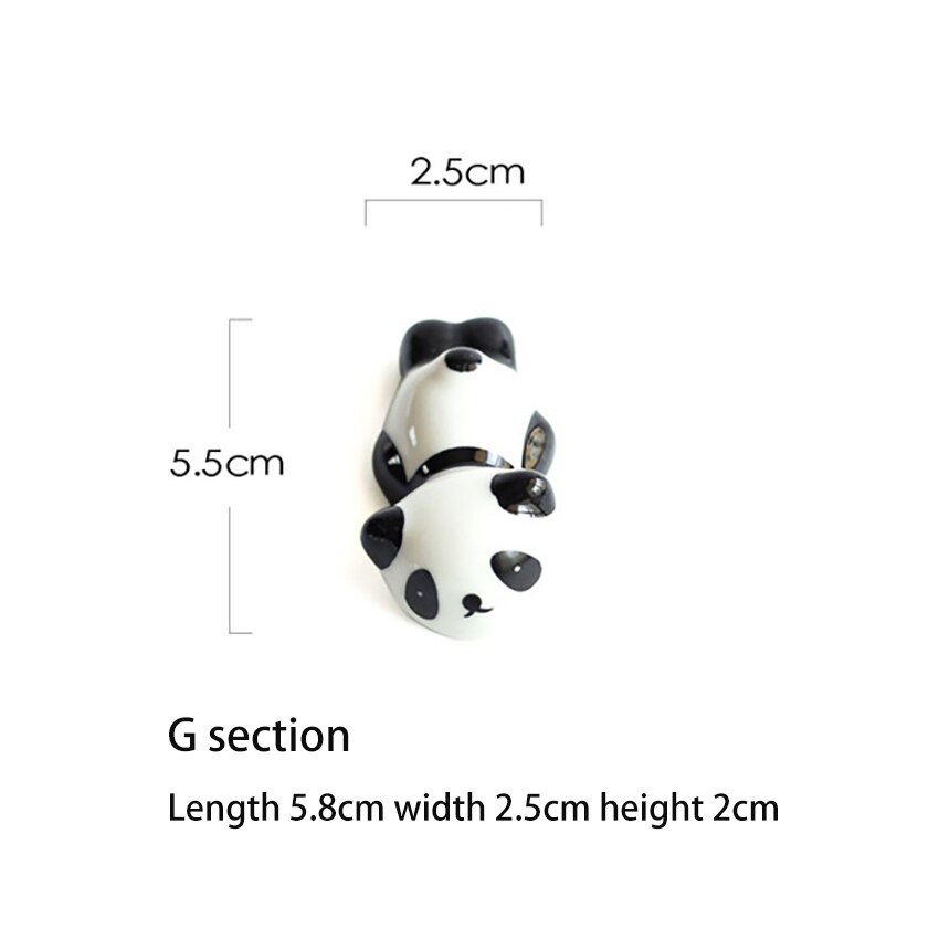 1 stuk schattige cartoon panda eetstokjeshouder keramische eetstokjesstandaard keuken servies voor eetkamer thuis: G