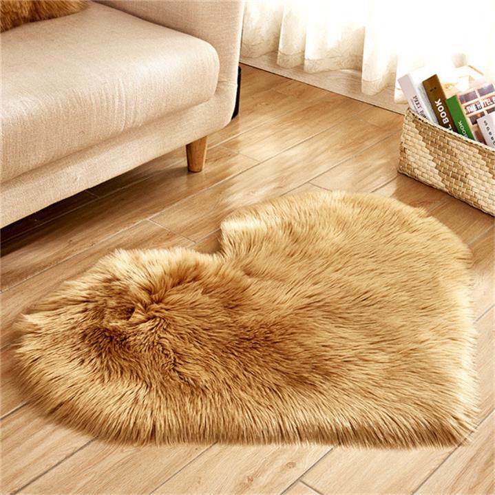 40X50cm Faux Fur Pluizige Horen Kussen Tafel Kleed Baby Spelen Mat Baby Foto Props Achtergrond Milestone Deken Kamer Decoratie: khaki