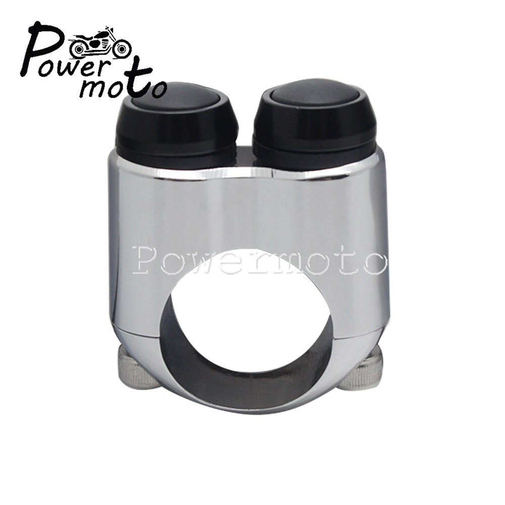 1&quot; 7/8&quot; Motorcycle Handlebar Switch Universal For Motorcycle Bike Cafe Racer Outdoor Sports 22mm/25mm Handlebar Custom Switch: 22mm chrome black