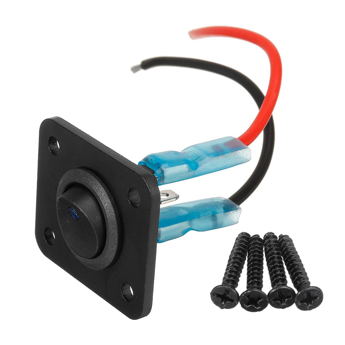 12V 1-4 Gang Toggle Switch Panel USB Car Boat Marine RV Truck Blue LED Universal Styling Accessories Marine Rocker Switch: 1