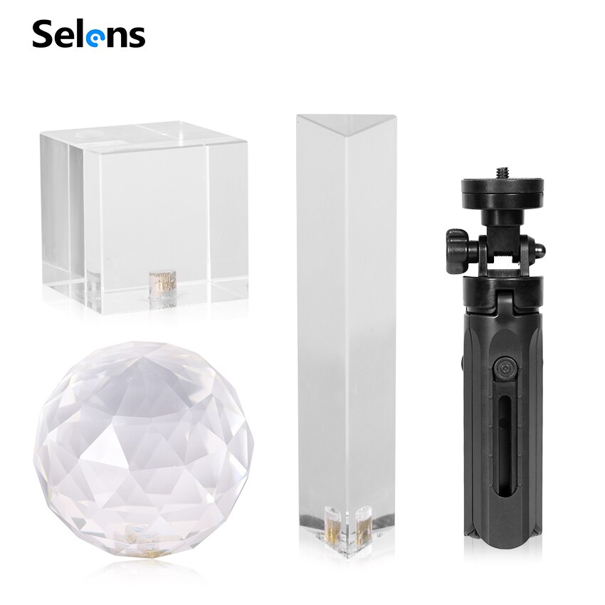 Photographie prisme avec 1/4 ''vlogeur photographie boule de cristal verre optique magique Photo boule photographie Studio accessoires