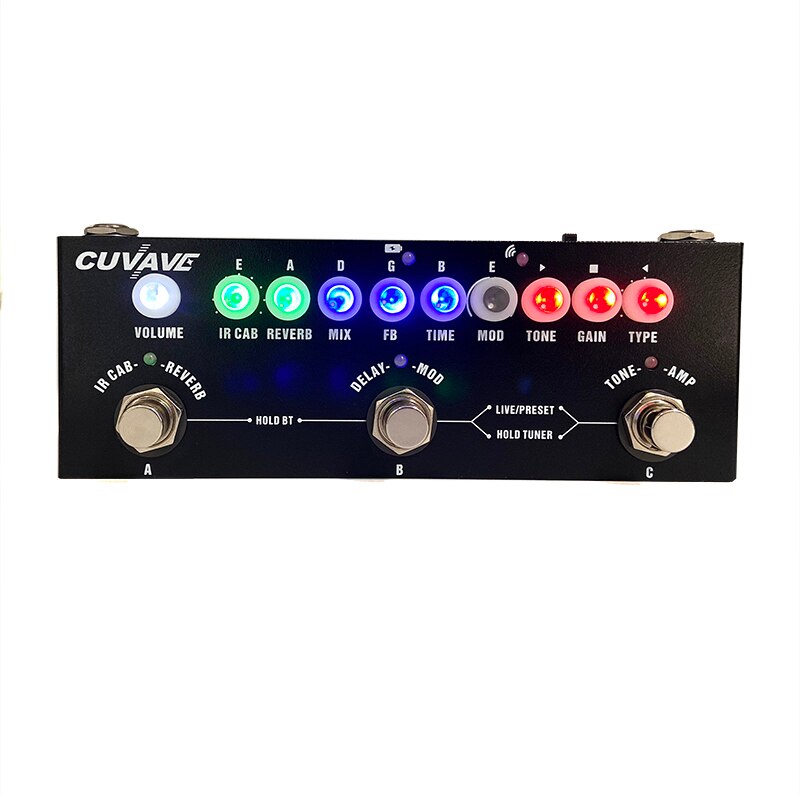 CUBE BABY-Pedal de múltiples efectos retardante, procesador de 8 armarios IR, simulación de Coro, efecto de guitarra, pedalaser, reverberación Vibrato