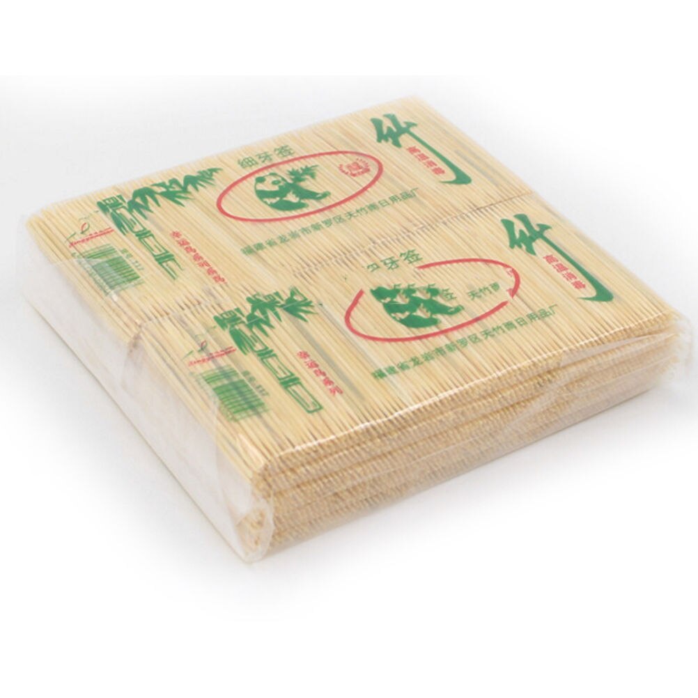 Disposable Eco-friendly Bamboo Toothpicks Party Fruit Picks Tool Wooden Tooth Pick Care Teeth Tools 0.16 * 6.5 * 14.5CM