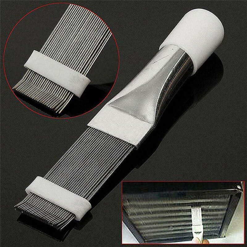 Air Conditioner Coil Cleaner Fin Repair Tool Coil Comb A/C HVAC Condenser Radiator Universal Folding Brush Cleaning Tool