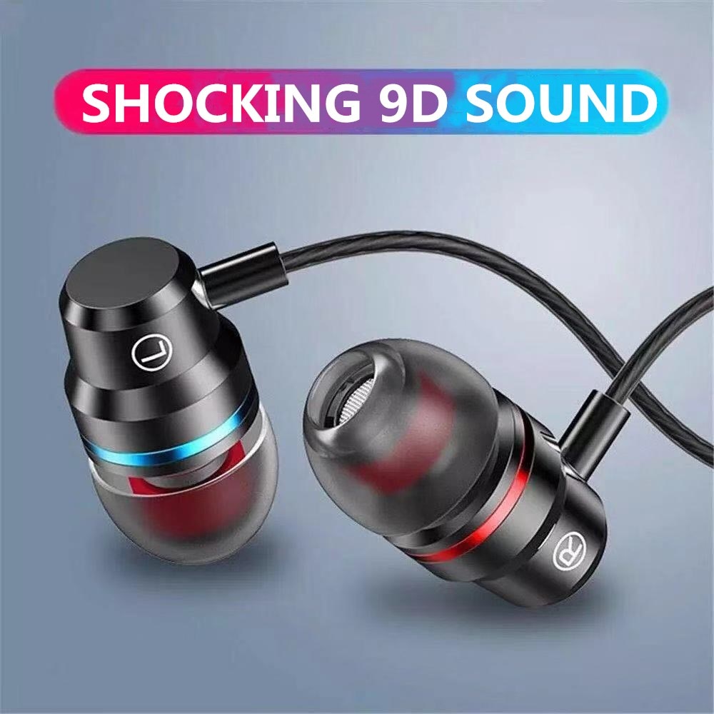 In-Ear Wired Oortelefoon 3.5Mm Oordopjes Koptelefoon Muziek Sport Gaming Headset Met Microfoon Voor Iphone Xiaomi Samsung Huawei stereo