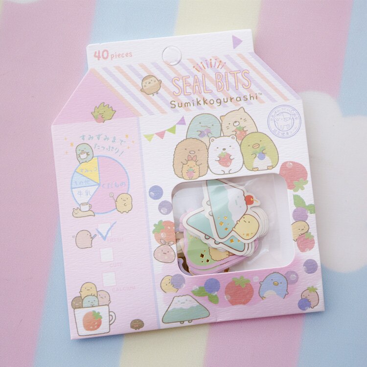 40pcs/1pack Kawaii Stationery Stickers Corner good friend Diary Planner Decorative Stickers Scrapbooking DIY Craft Stickers: Niunaihe