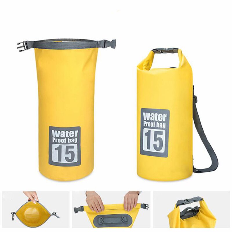 5l/10l/15l/20l/30l waterdichte pvc-tassen, droge tas, waterdichte rugzak, sporttas, rafting, zwemrugzak, ondoordringbare droge tas
