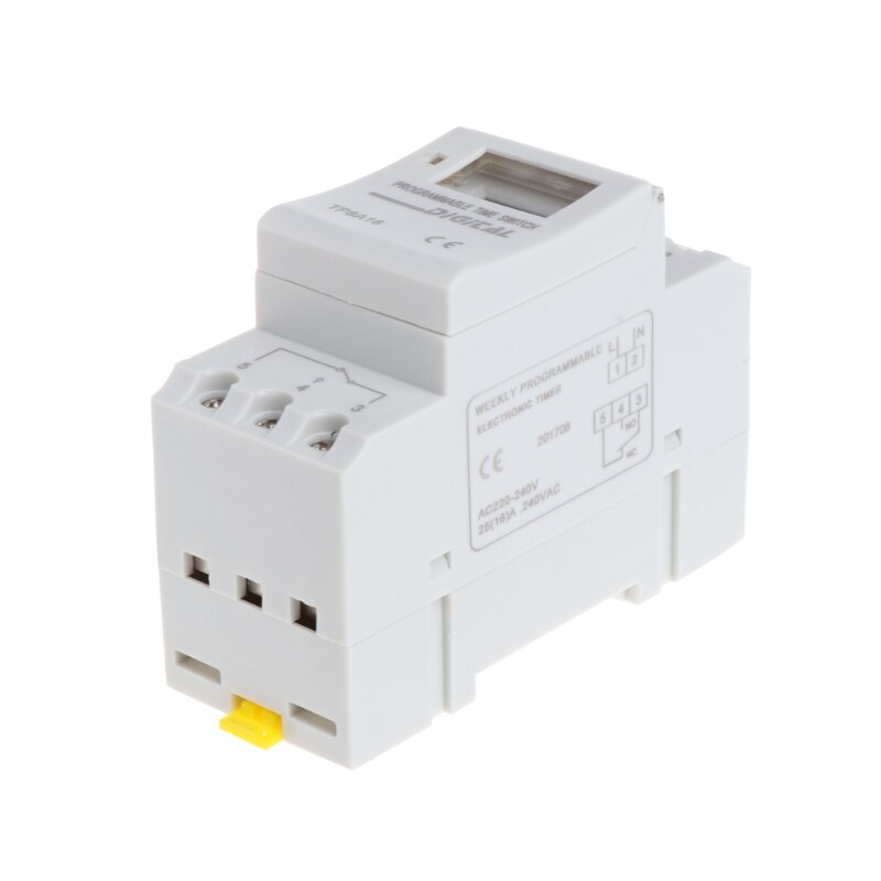 1PC AC 220V 16A Digital LCD 7-Day Programmable Timer Time Relay Switch