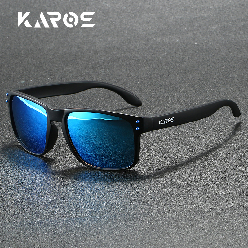 Karos Polarized Sunglasses UV400 Protection Glasses for Men Women Outdoor Hunting Fishing Driving Bicycle Sunglasses: WHITE